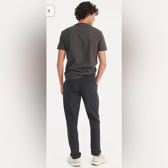 J.Crew NWT 1040 Athletic tapered-fit tech pant in black 34/32 - Picture 3 of 7